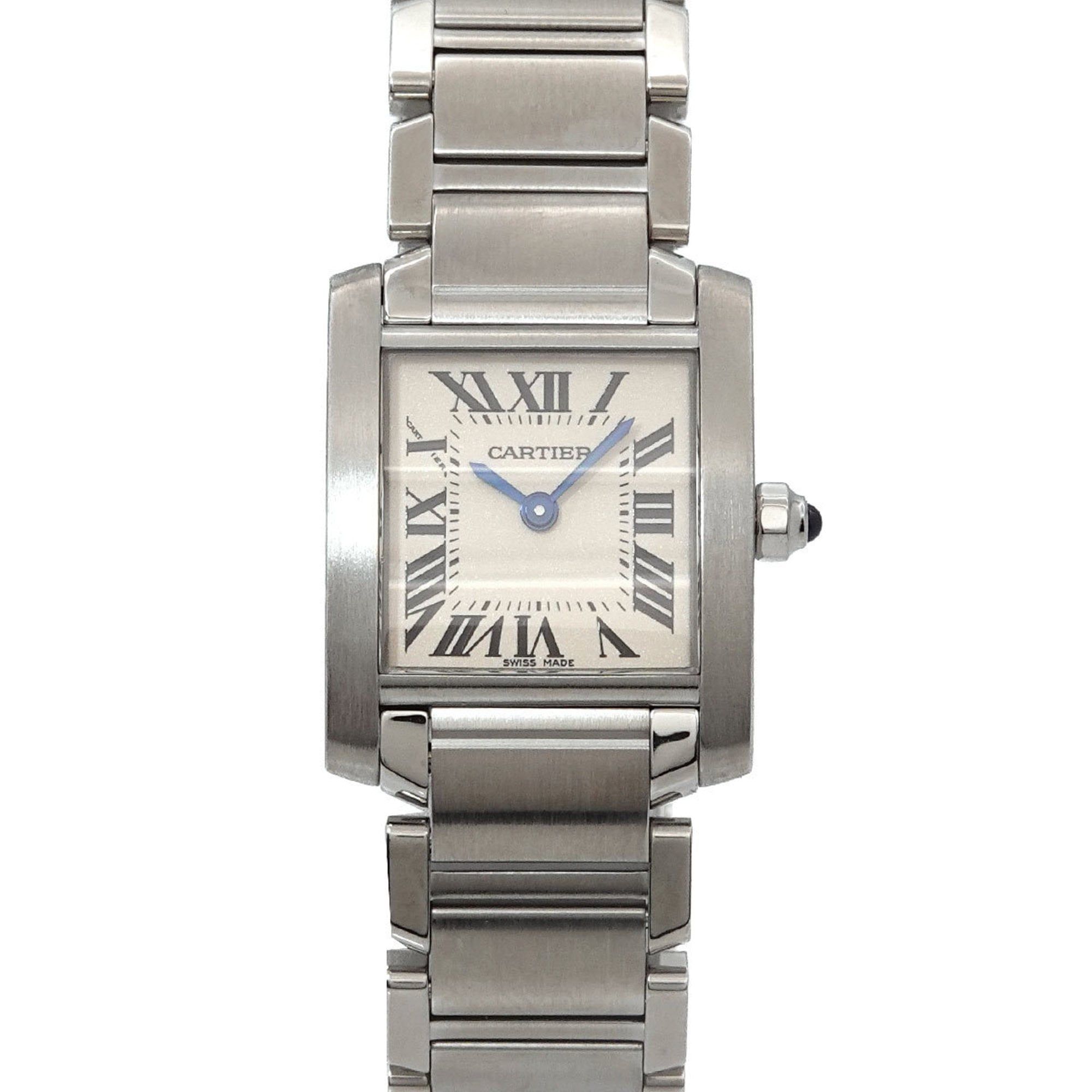 Cartier Tank Francaise SM W51008Q3 Women's Ivory Quartz Watch