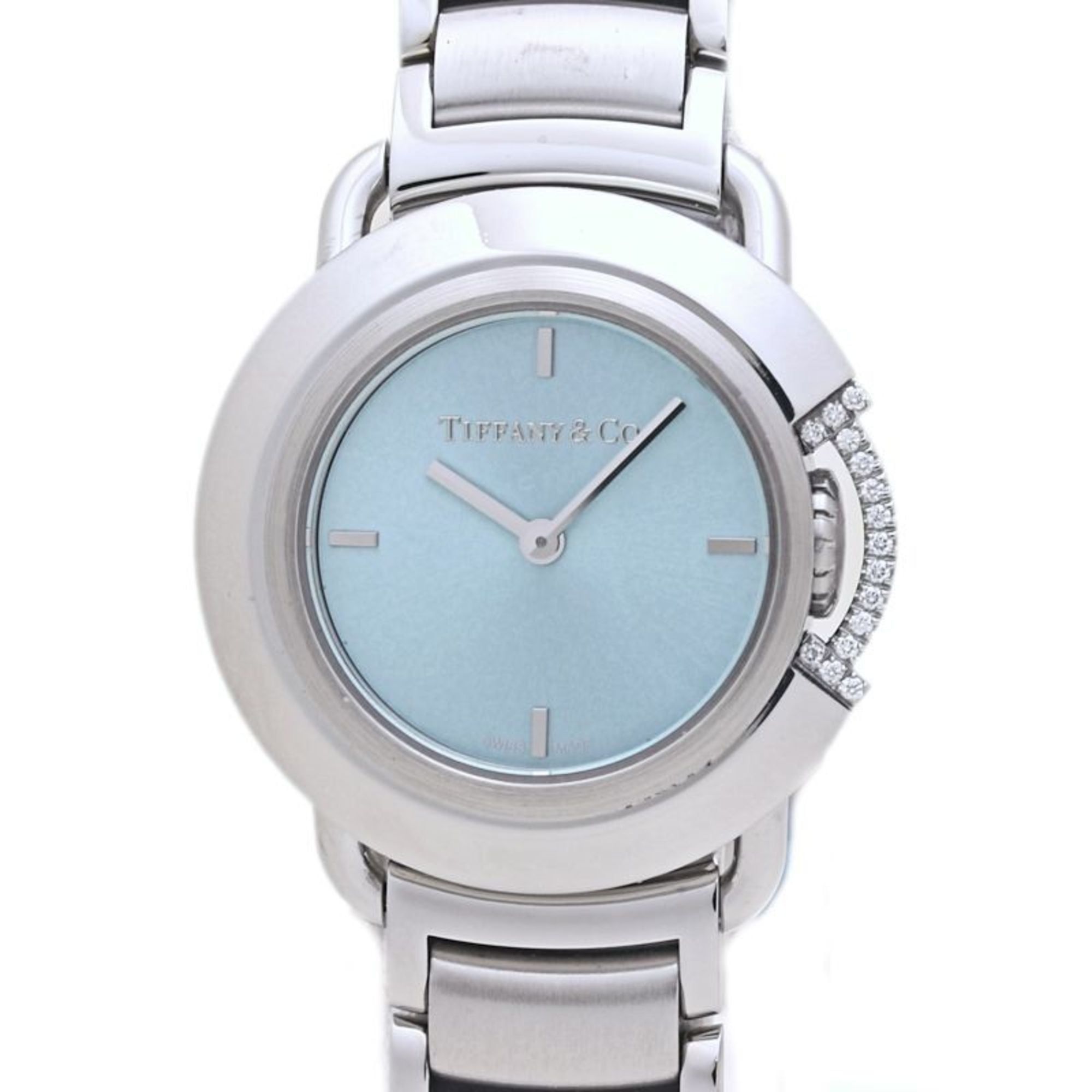 TIFFANY & Co. Tiffany T Diamond Watch, Limited Edition of 500, 68477409, Women's Stainless Steel, 40