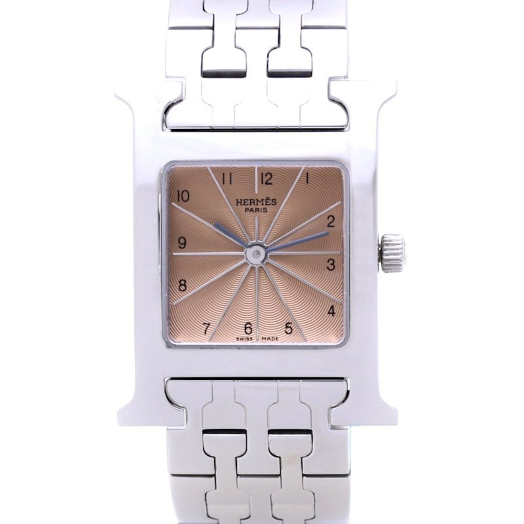 HERMES H Watch HH1.210.461 4804 Stainless Steel Ladies 130394