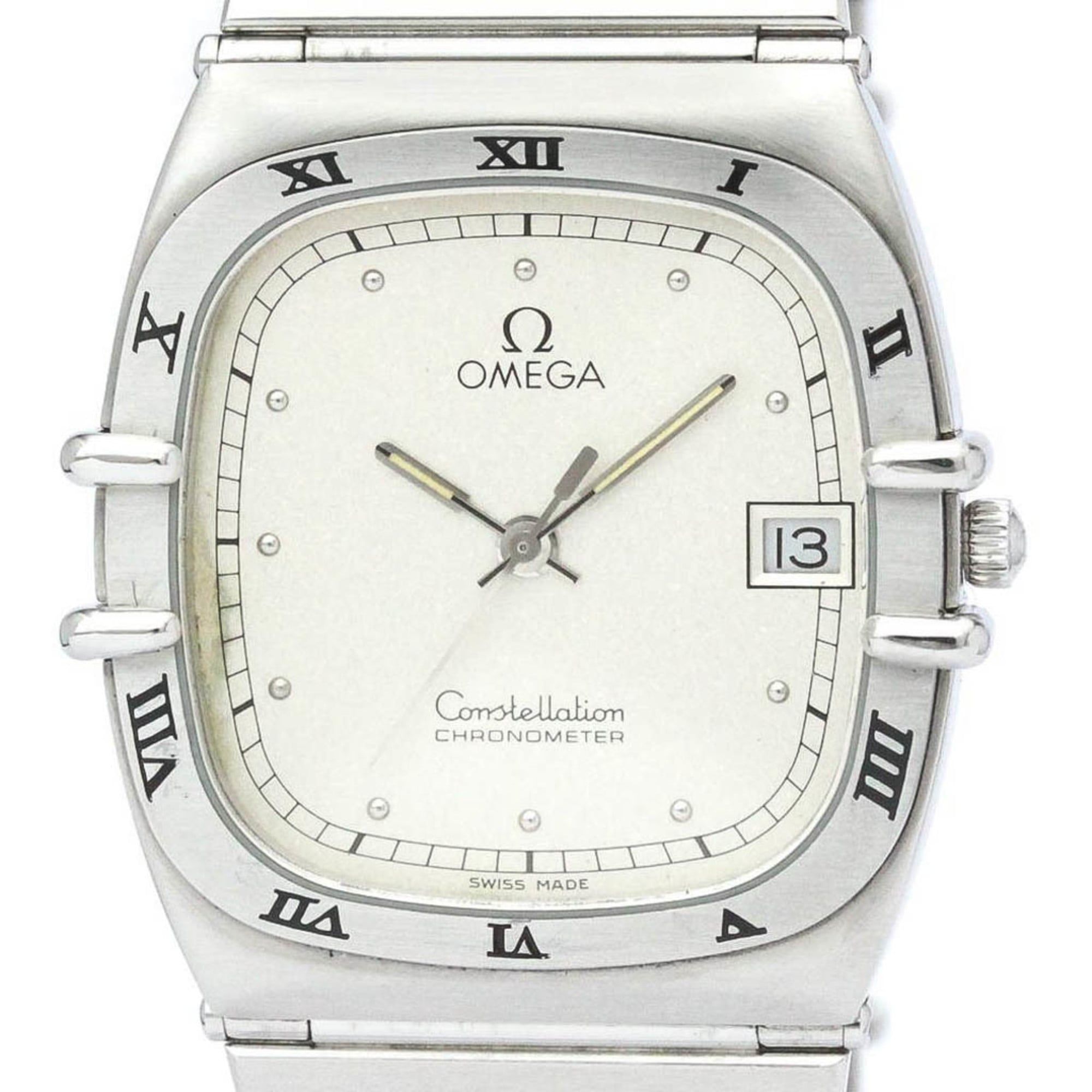 Polished OMEGA Constellation Stainless Steel Quartz Mens Watch