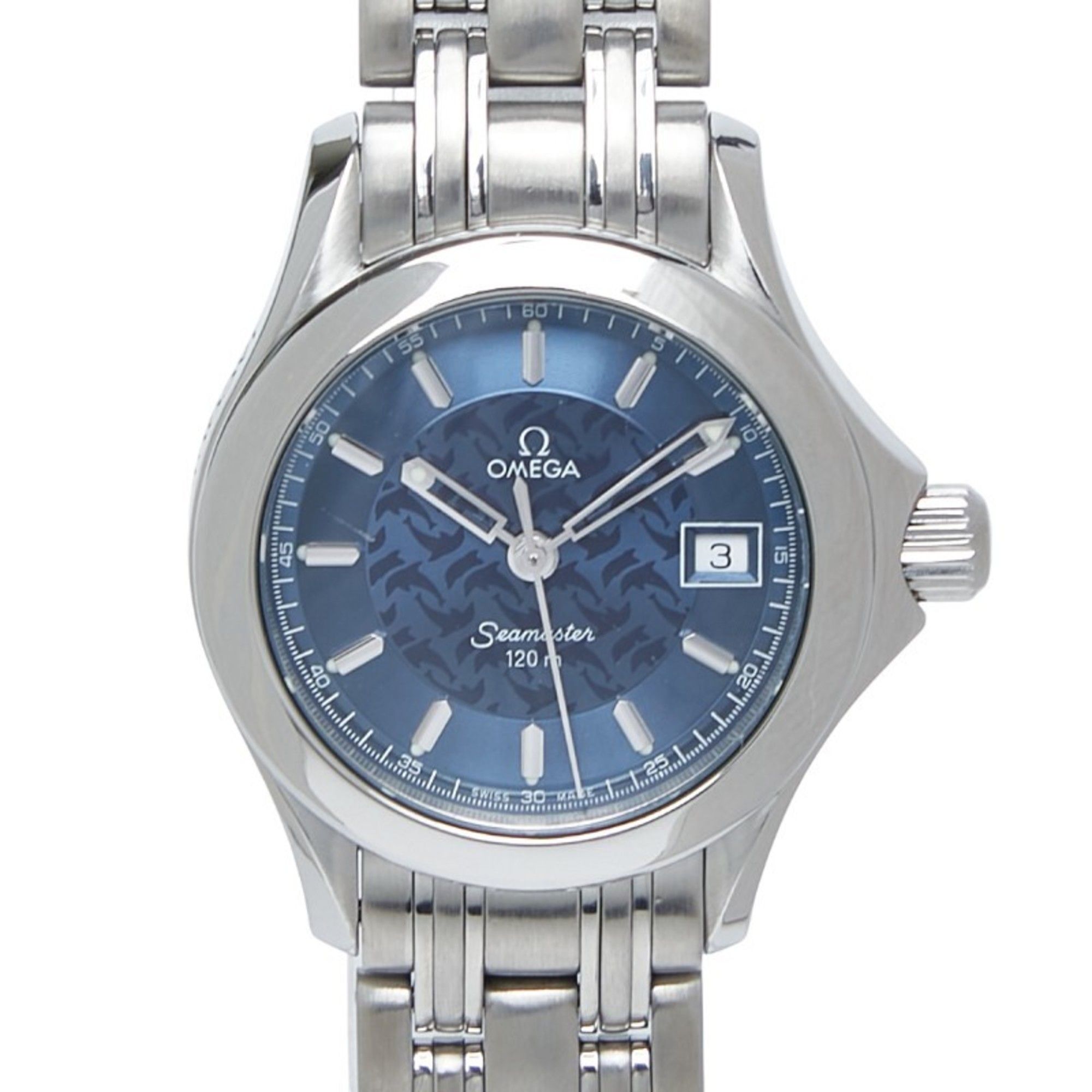 OMEGA Seamaster 120 Jacques Mayol Limited Edition of 2000 Quartz Watch with Navy Dial and Stainless