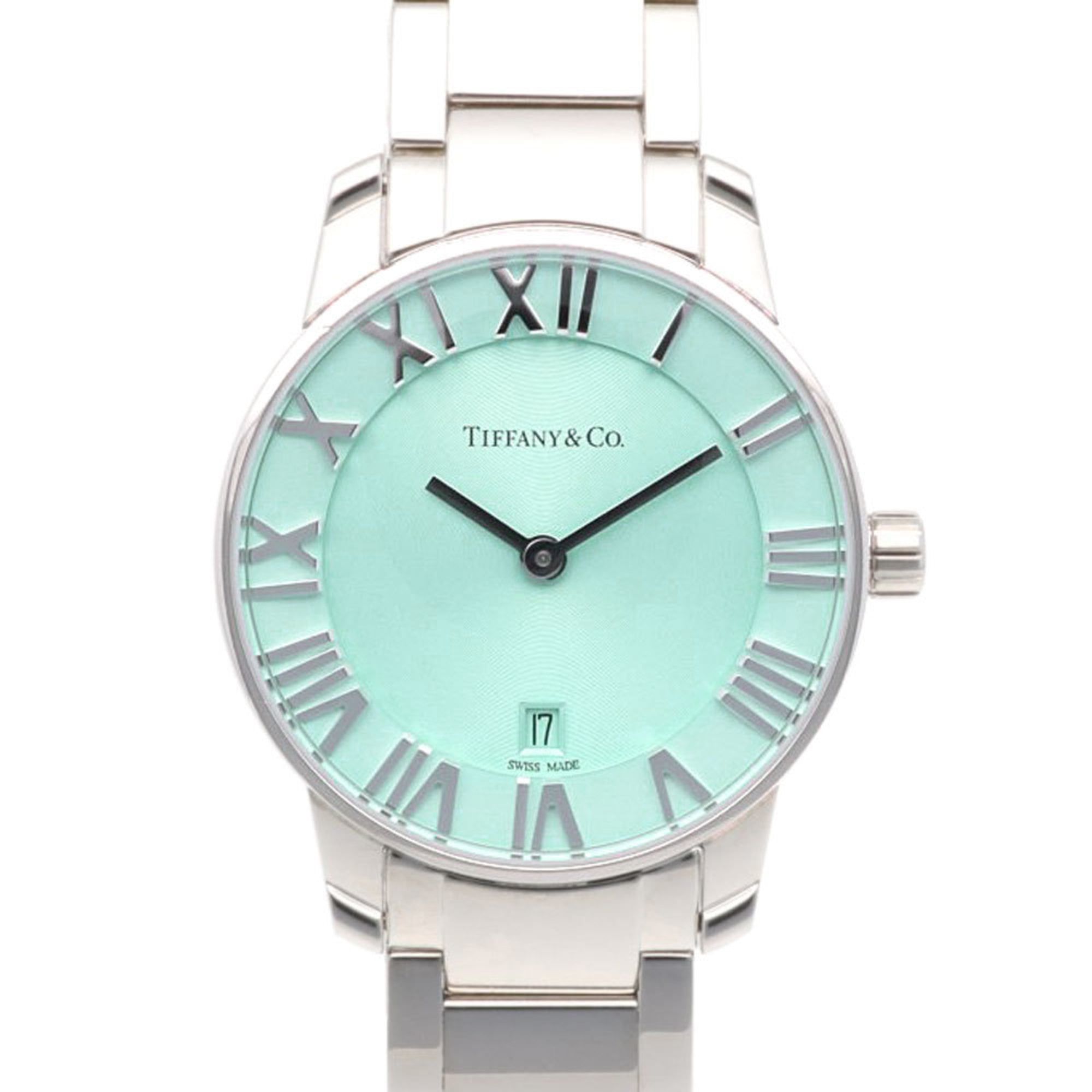 Pre-owned Tiffany Atlas watch, stainless steel, quartz movement, women's, 63452807, TIFFANY & Co.