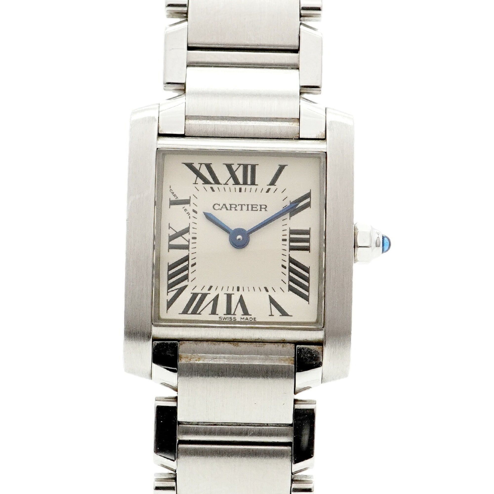 Cartier Tank FranÃ§aise SM W51008Q3 Ivory Dial Women's Watch