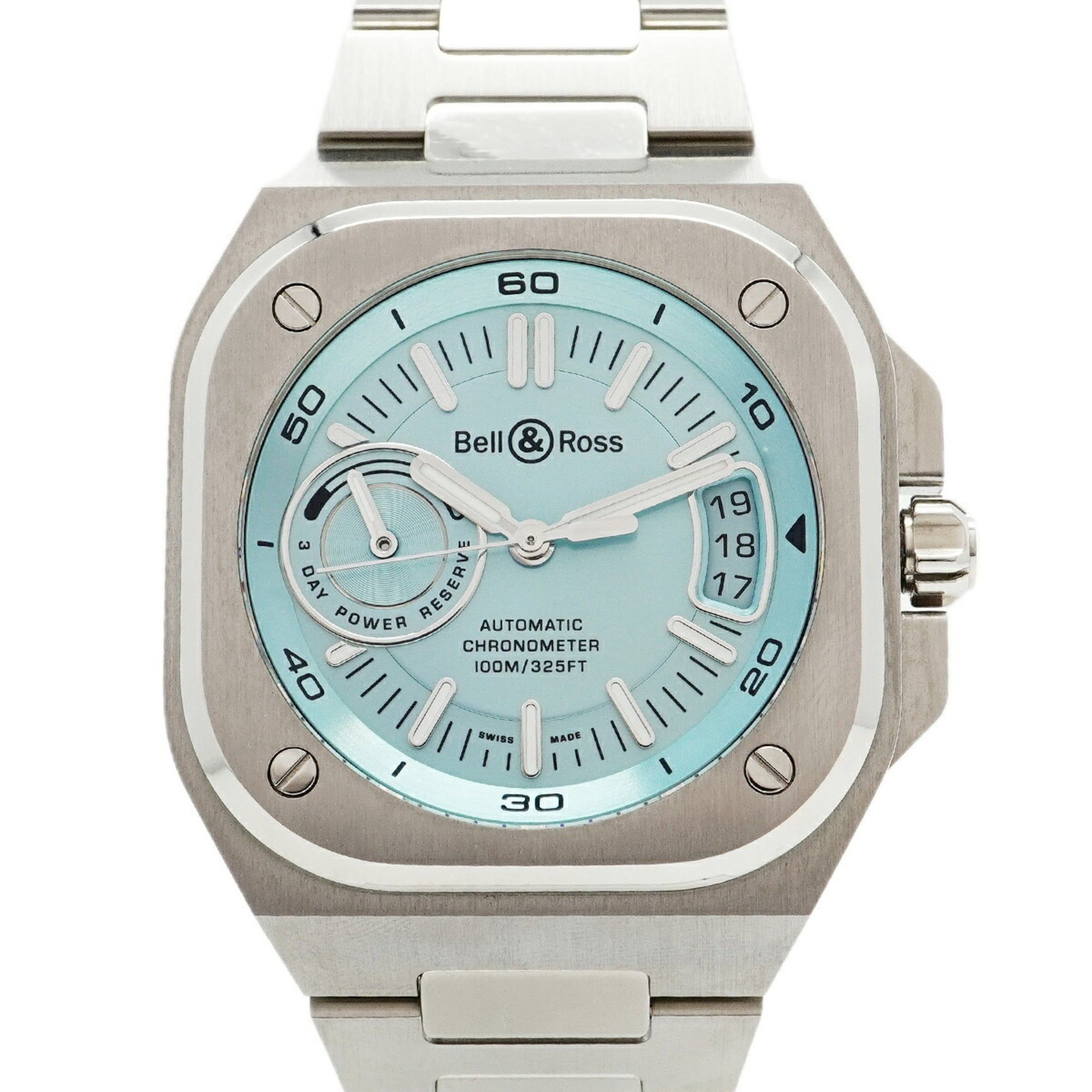 Bell & Ross BR-X5 Ice Blue Steel Watch (BRX5R-IB-ST SST) with Dial for Men