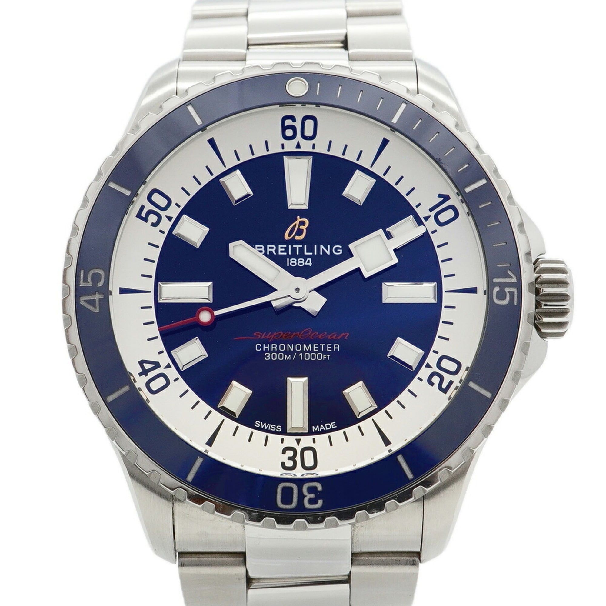 Breitling Superocean A17375 Navy Dial Men's Watch