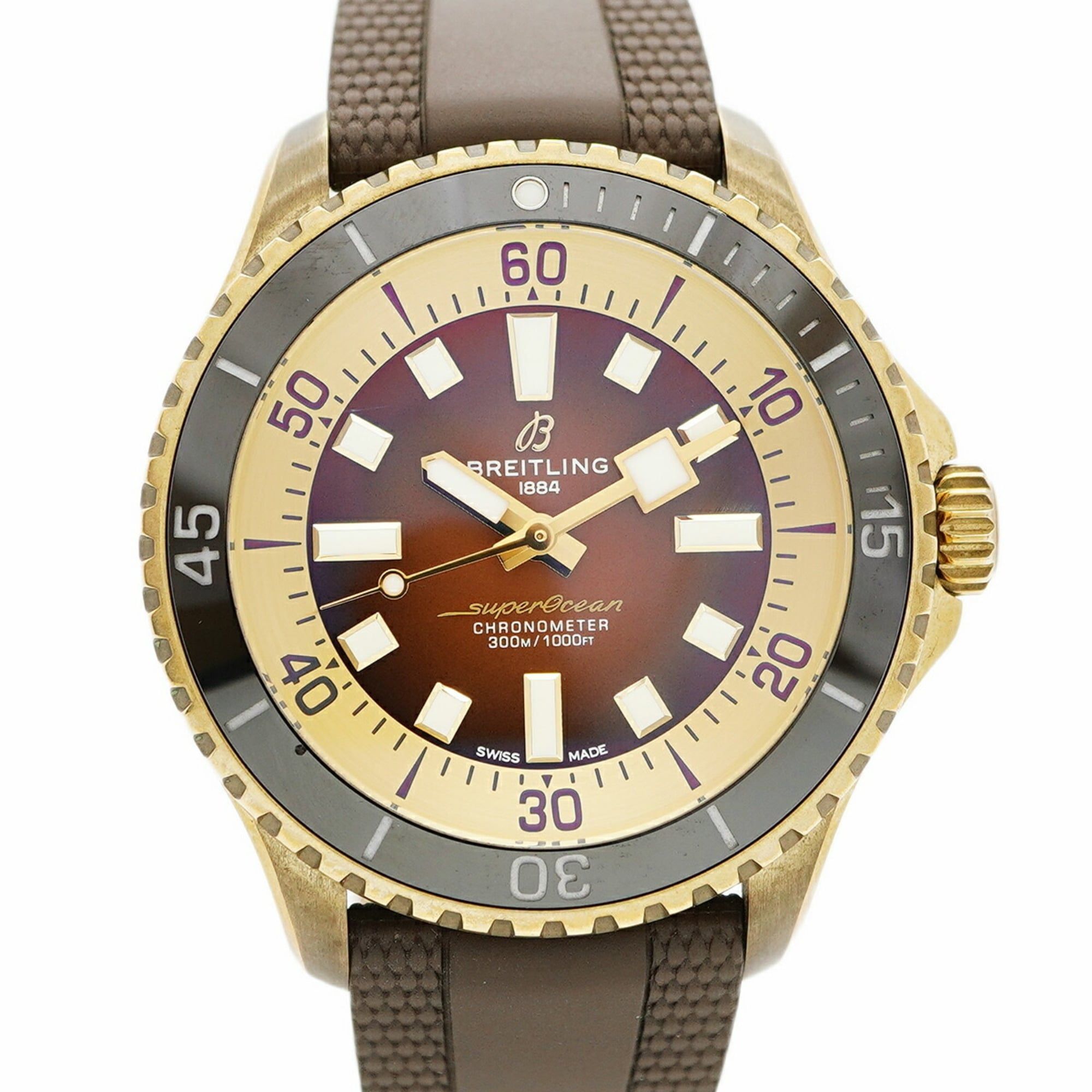Breitling Superocean N17376 Brown Dial Men's Watch