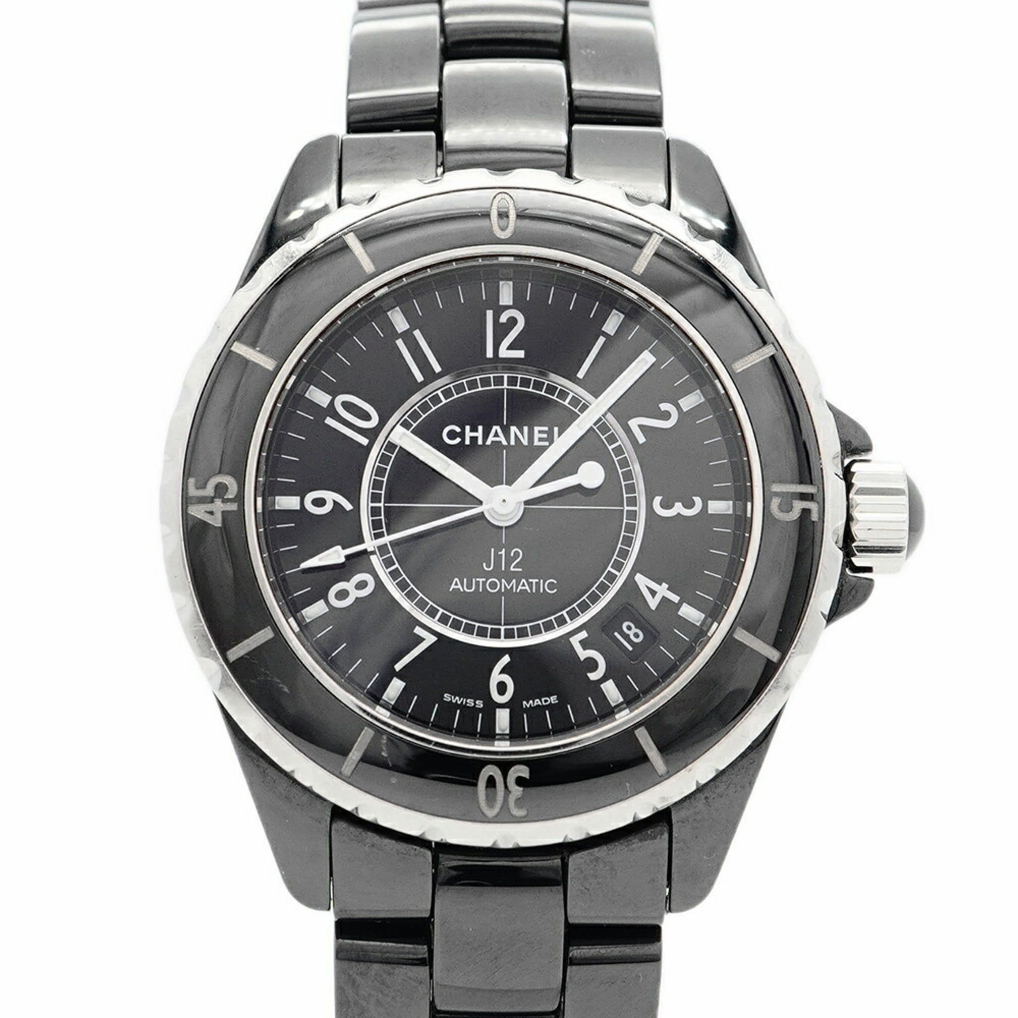 Chanel J12 H0685 Black Dial Men's Watch