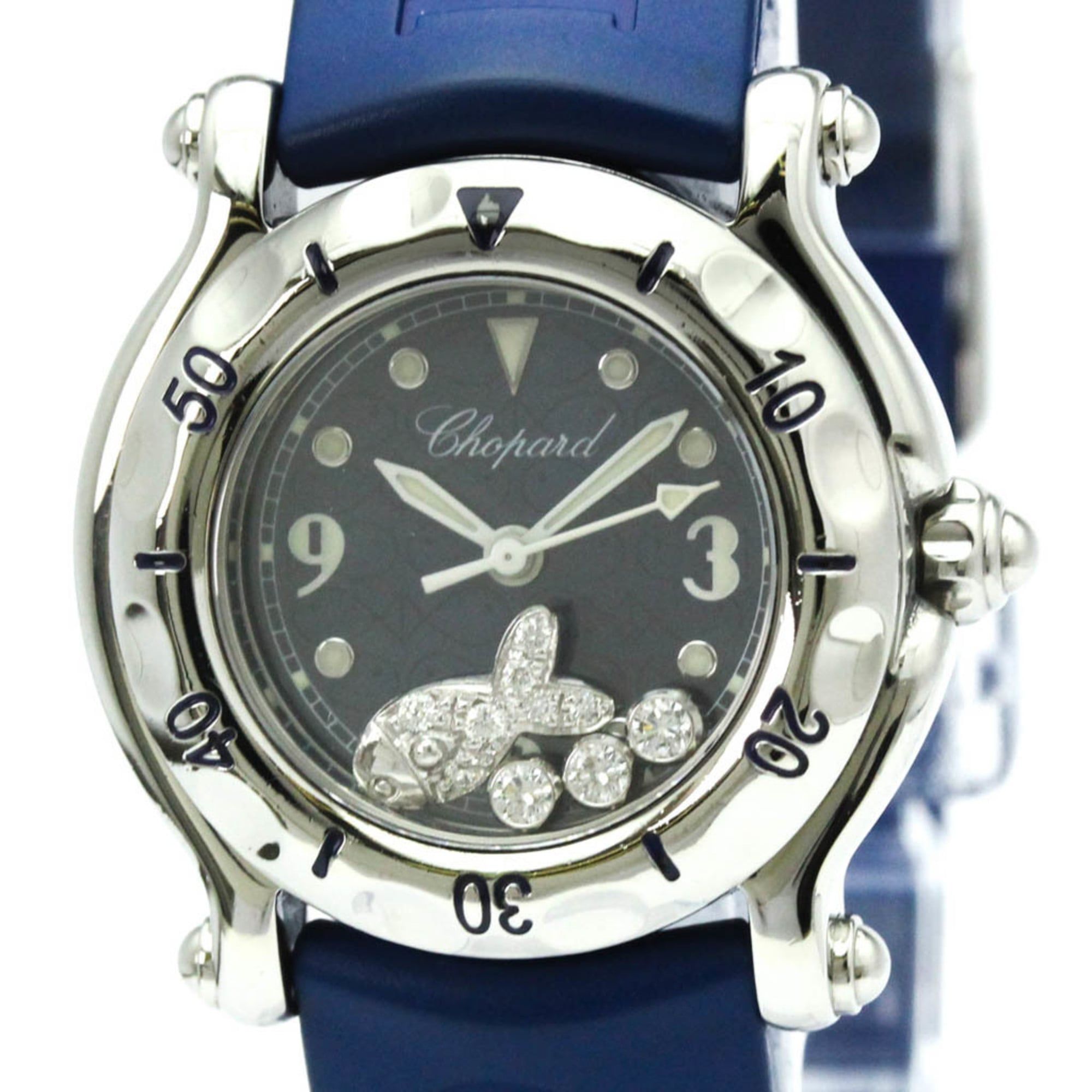 CHOPARD Happy Sport Diamond Steel Watch 27/8923 Polished
