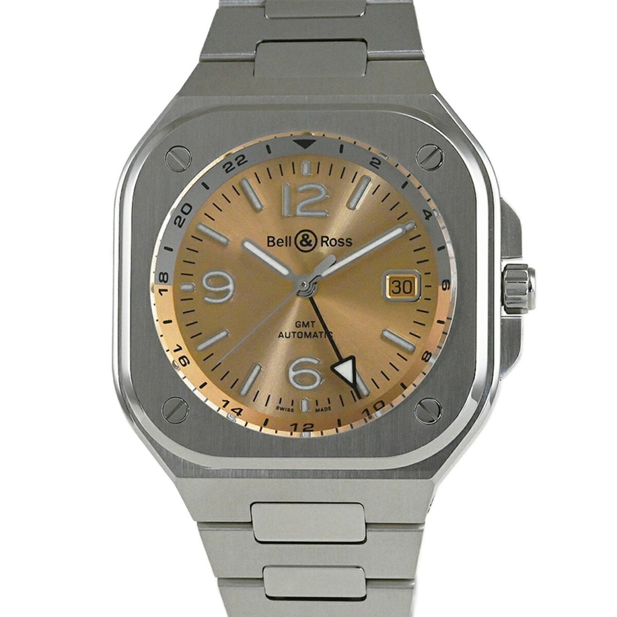 Bell & Ross BR 05 GMT Amber Watch, Japan Limited Edition (99 pieces), BR05G-CH-ST SST