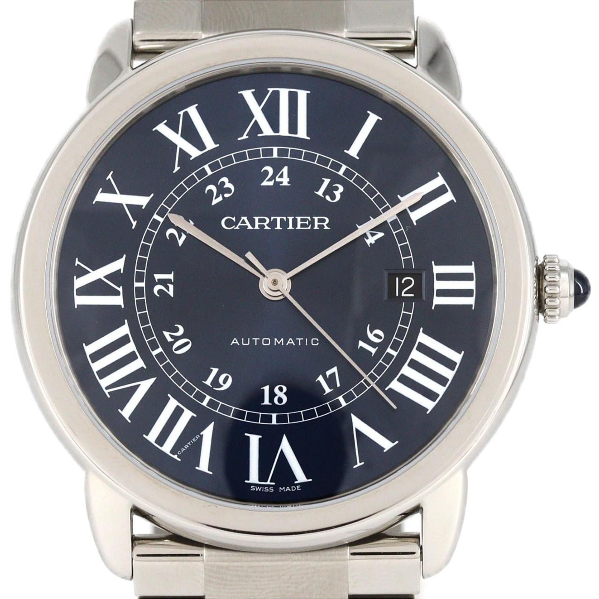 Cartier Rondo Solo XL WSRN0023 Stainless Steel Automatic Watch