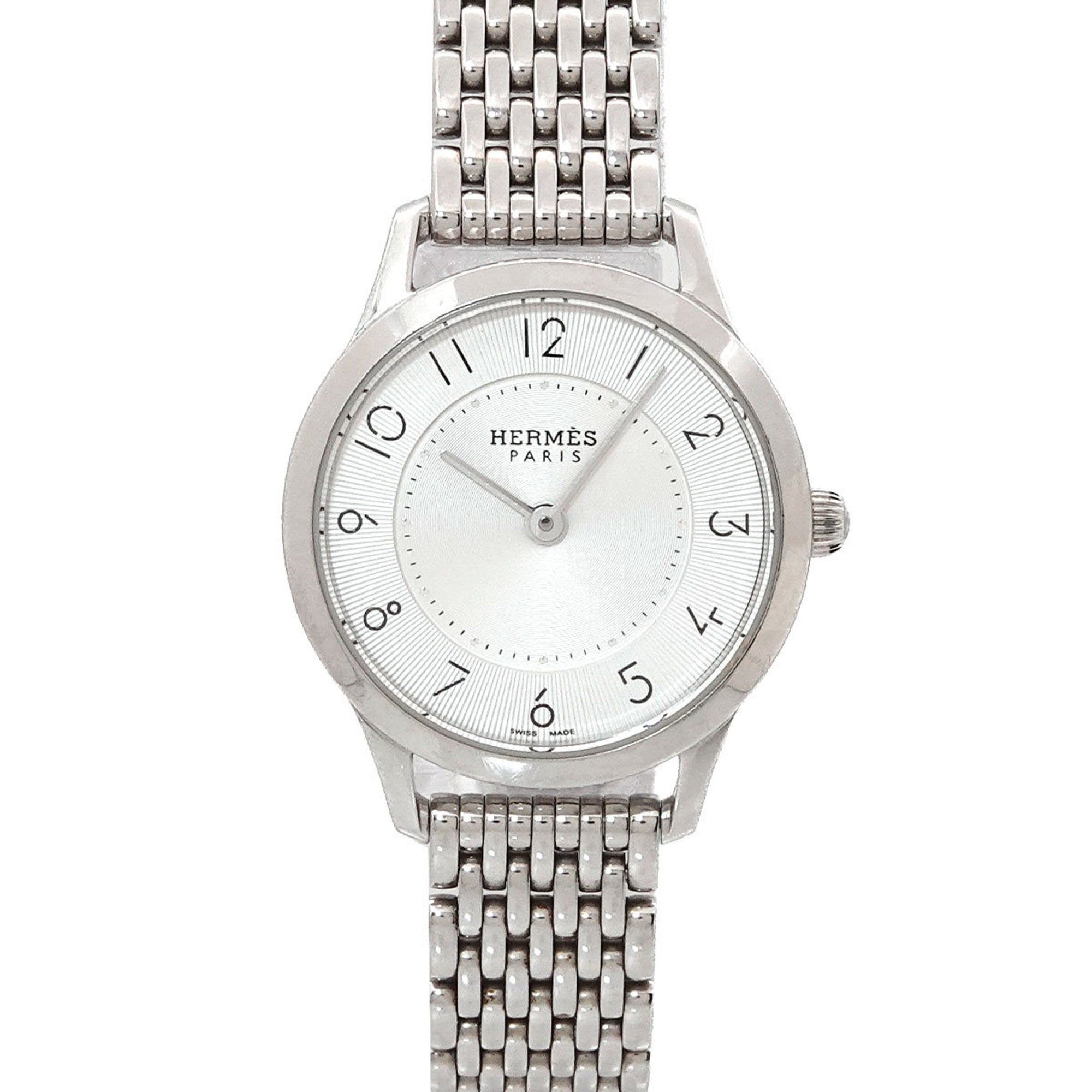 HermÃ¨s d'HermÃ¨s CA2 110 Women's Silver Quartz Watch Slim