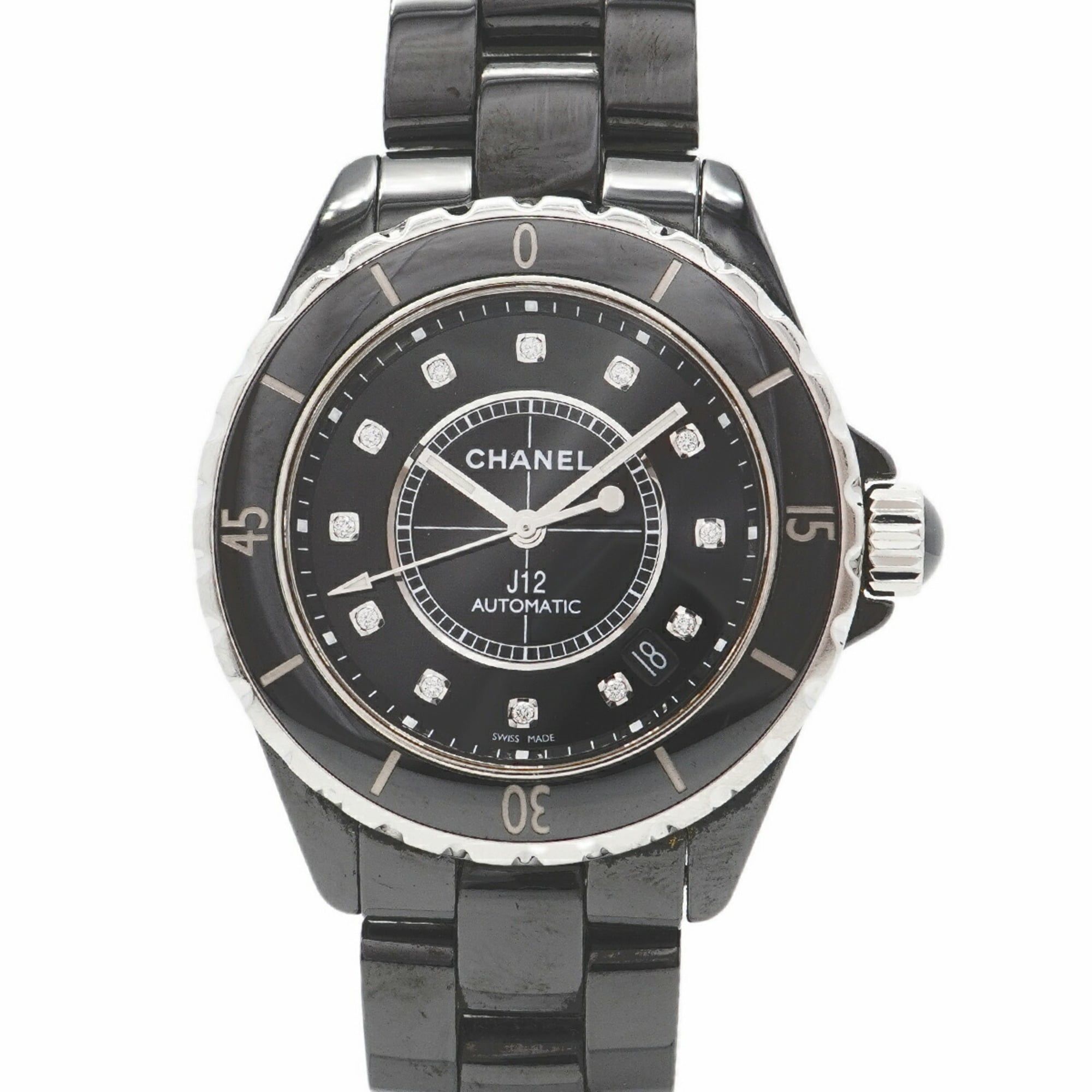 Chanel J12 H1626 Black Dial Men's Watch