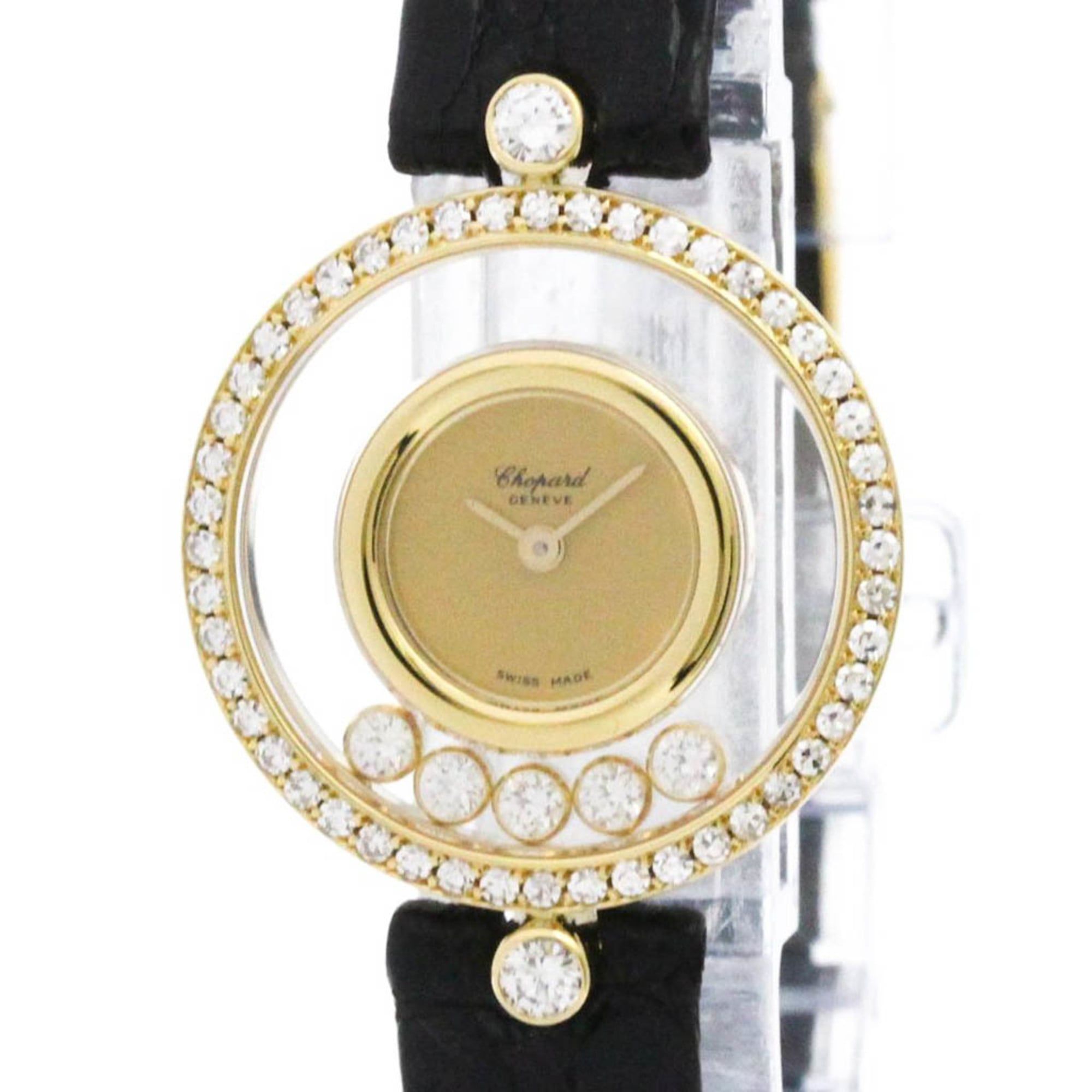CHOPARD Happy Diamond 18K Gold Quartz Ladies Watch 20/3926 Polished