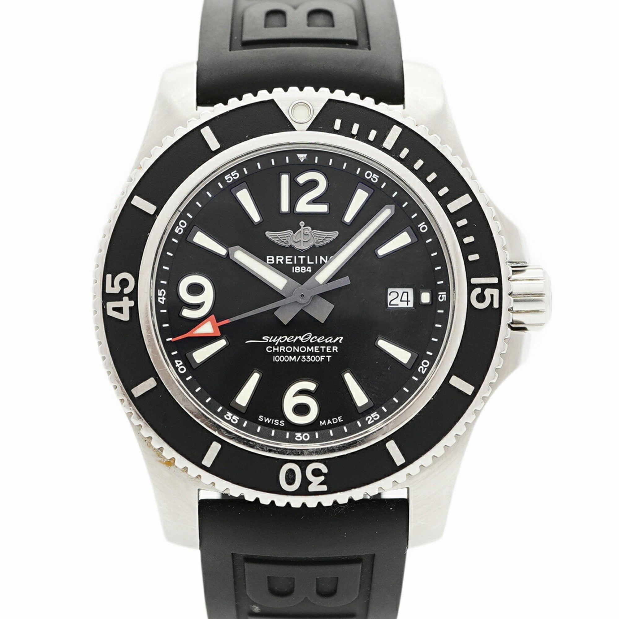 Breitling Superocean A17367 Black Dial Men's Watch
