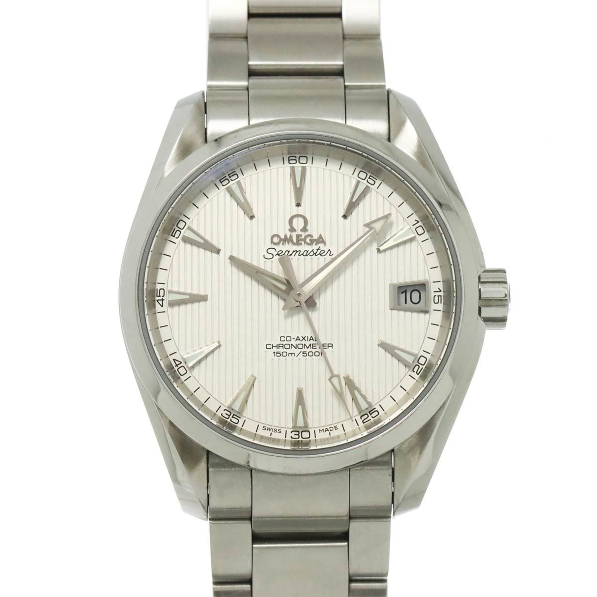 OMEGA Seamaster Aqua Terra Co-Axial 231 10 39 21 02 001 Men's Watch with Date Display, Silver, Autom