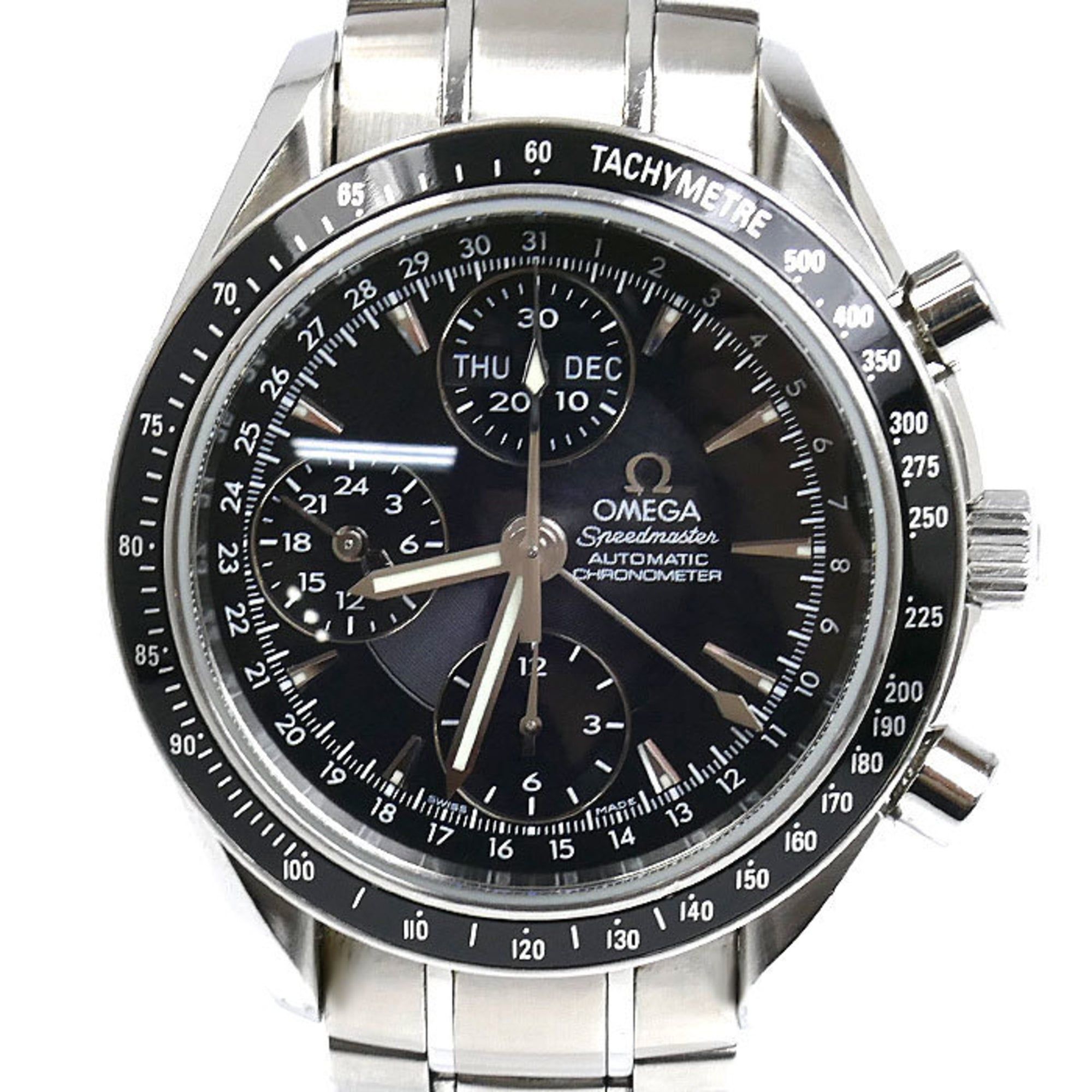 OMEGA Speedmaster Triple Calendar Automatic Watch 3220.50 DAY-DATE Men's