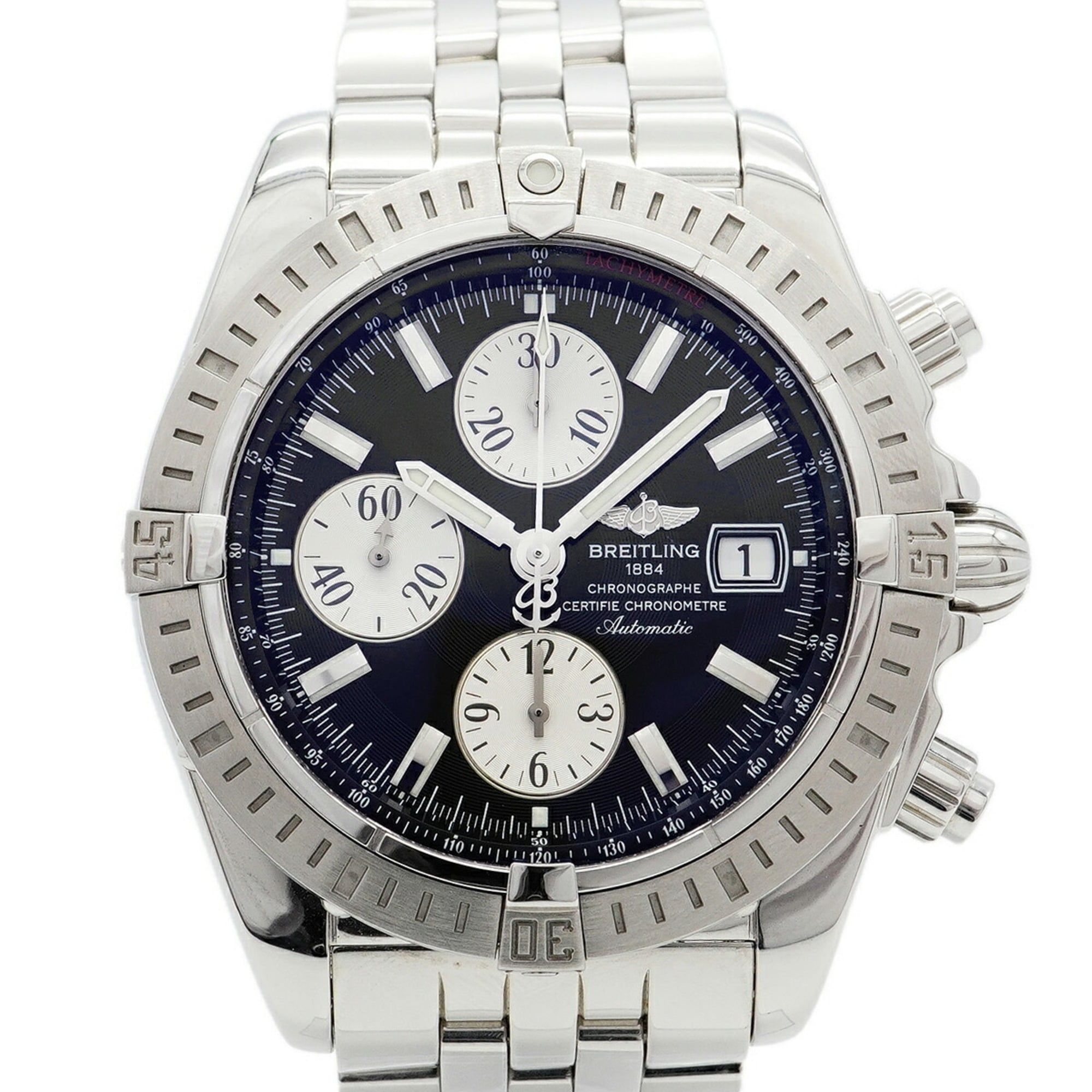 Breitling Chronomat Evolution A13356 Black Dial Men's Watch