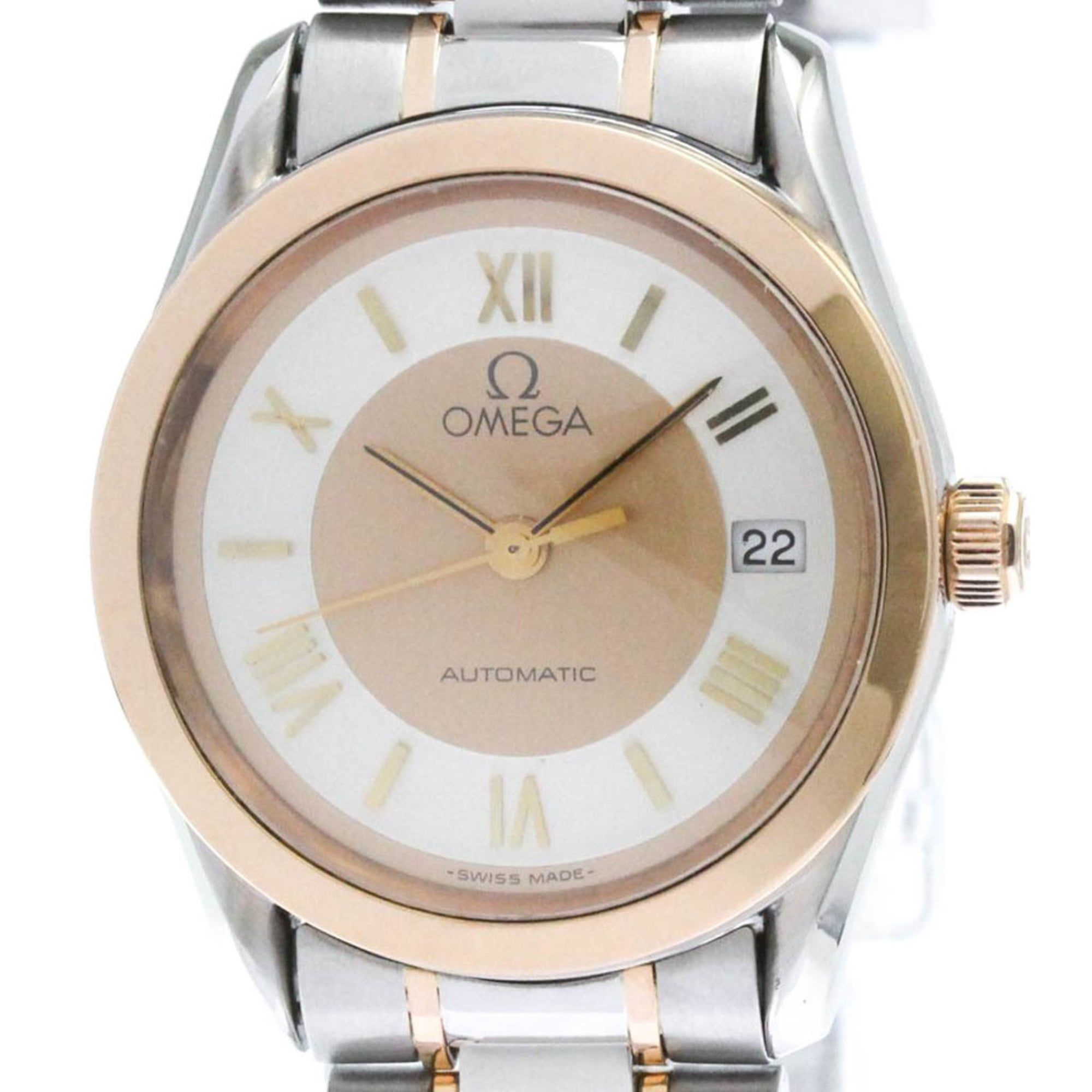 OMEGA Classic 18K Pink Gold Steel Automatic Watch 566.0295 Polished
