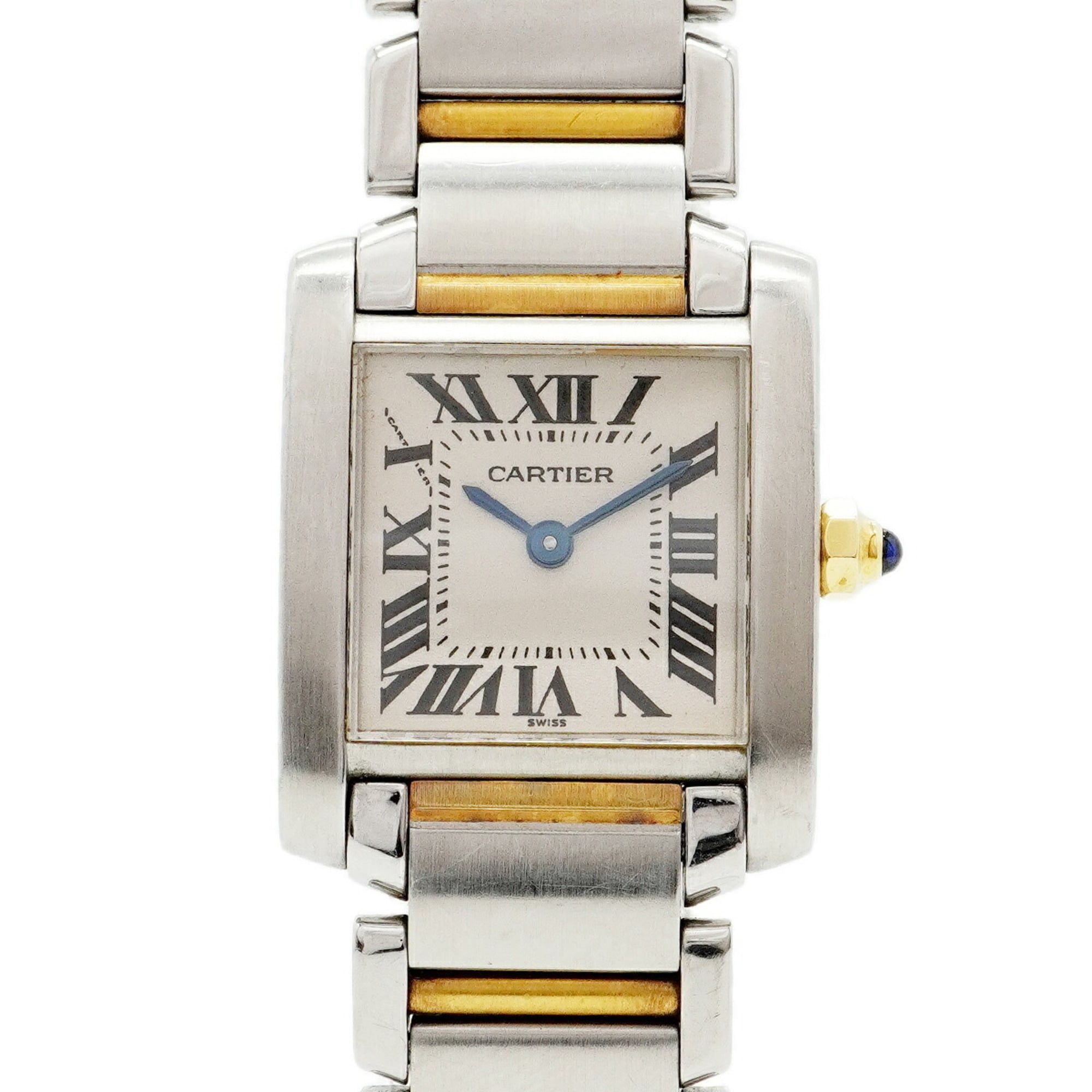 Cartier Tank FranÃ§aise SM Two-tone Watch W51007Q4 Ivory Dial Women's