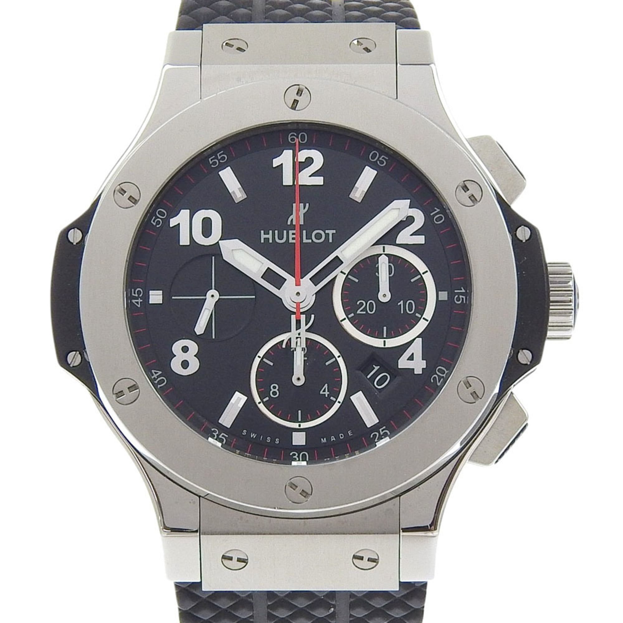 Hublot Big Bang Watch 301.SX.130.RX Stainless Steel x Rubber Automatic Chronograph Black Dial BIG BA