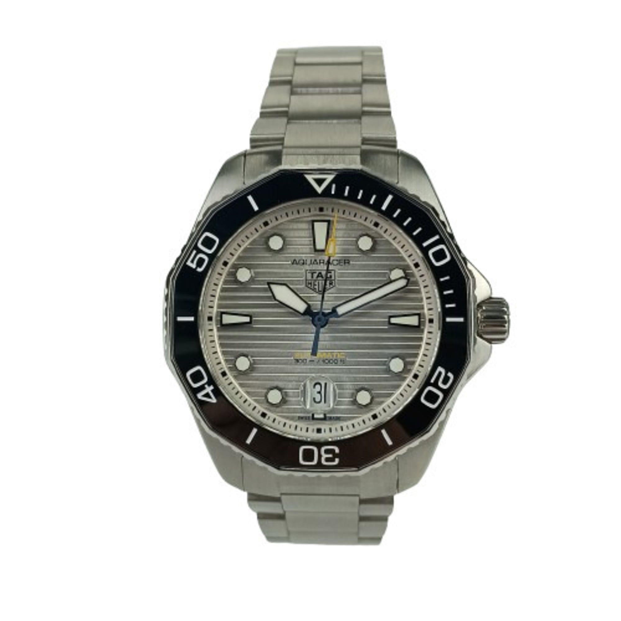 TAG Heuer Aquaracer Professional 300 Caliber 5 WBP201C.BA0632 Men's Watch with Silver Dial and Stain