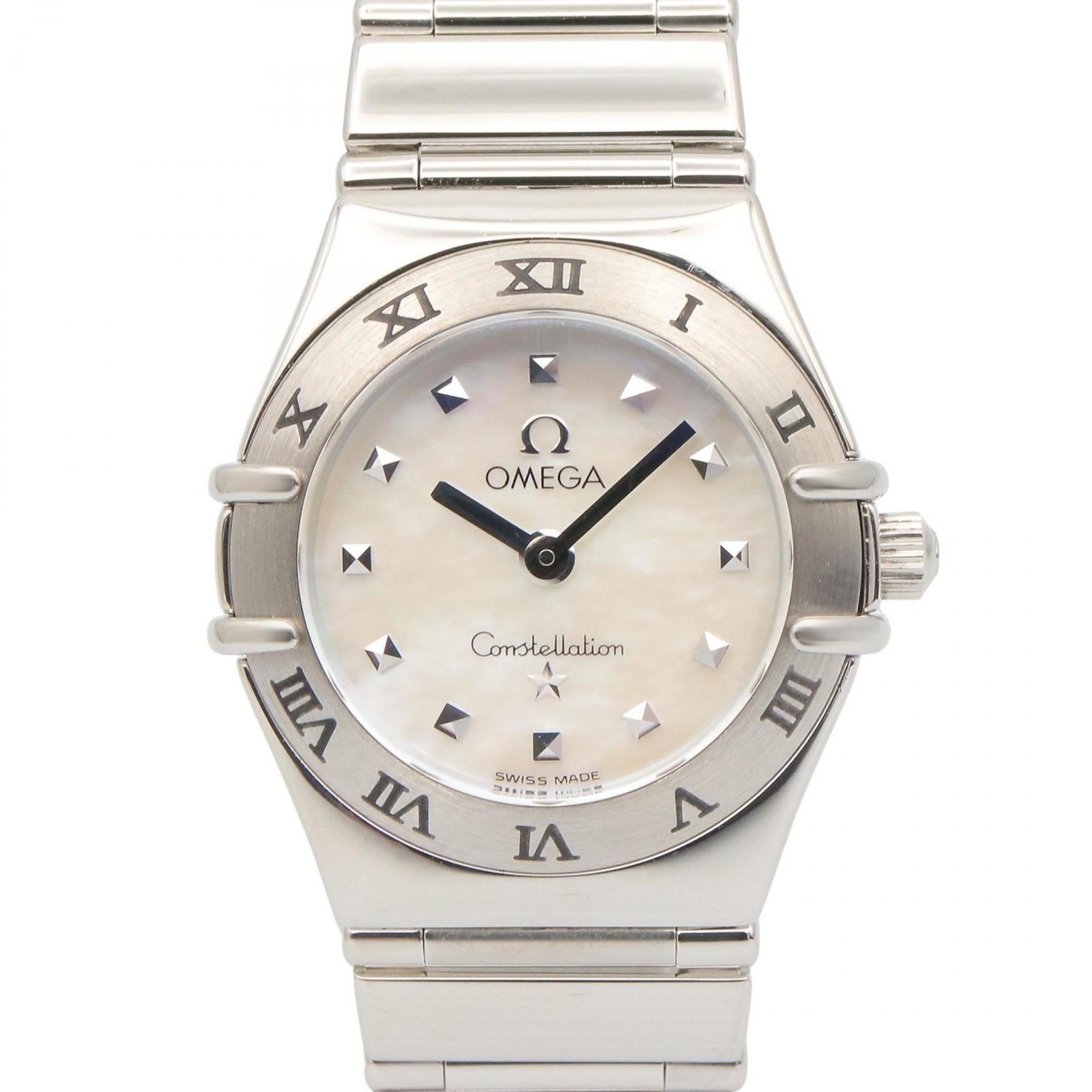 OMEGA Constellation Mini My Choice Stainless Steel Women's Watch, White, 1561.71