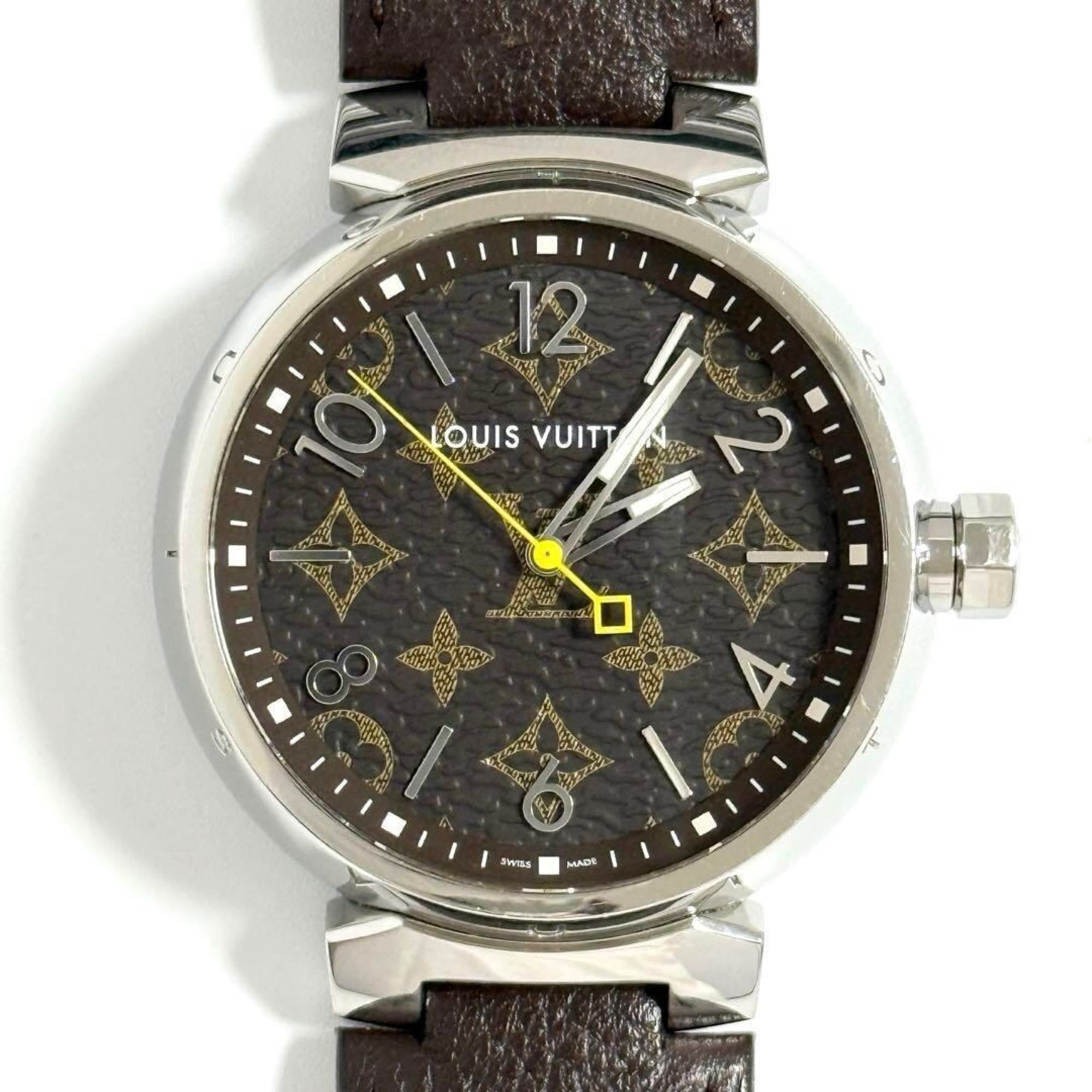 Louis Vuitton Men's Tambour Monogram Watch 39mm