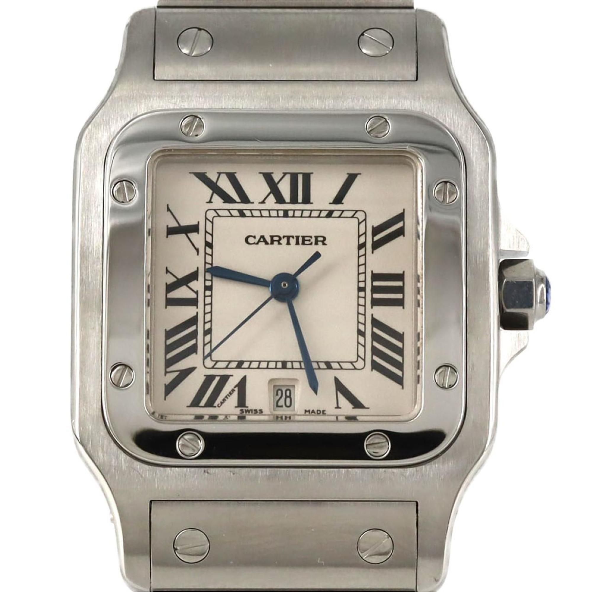 Cartier Santos Galbe LM W20060D6 Stainless Steel Quartz Watch