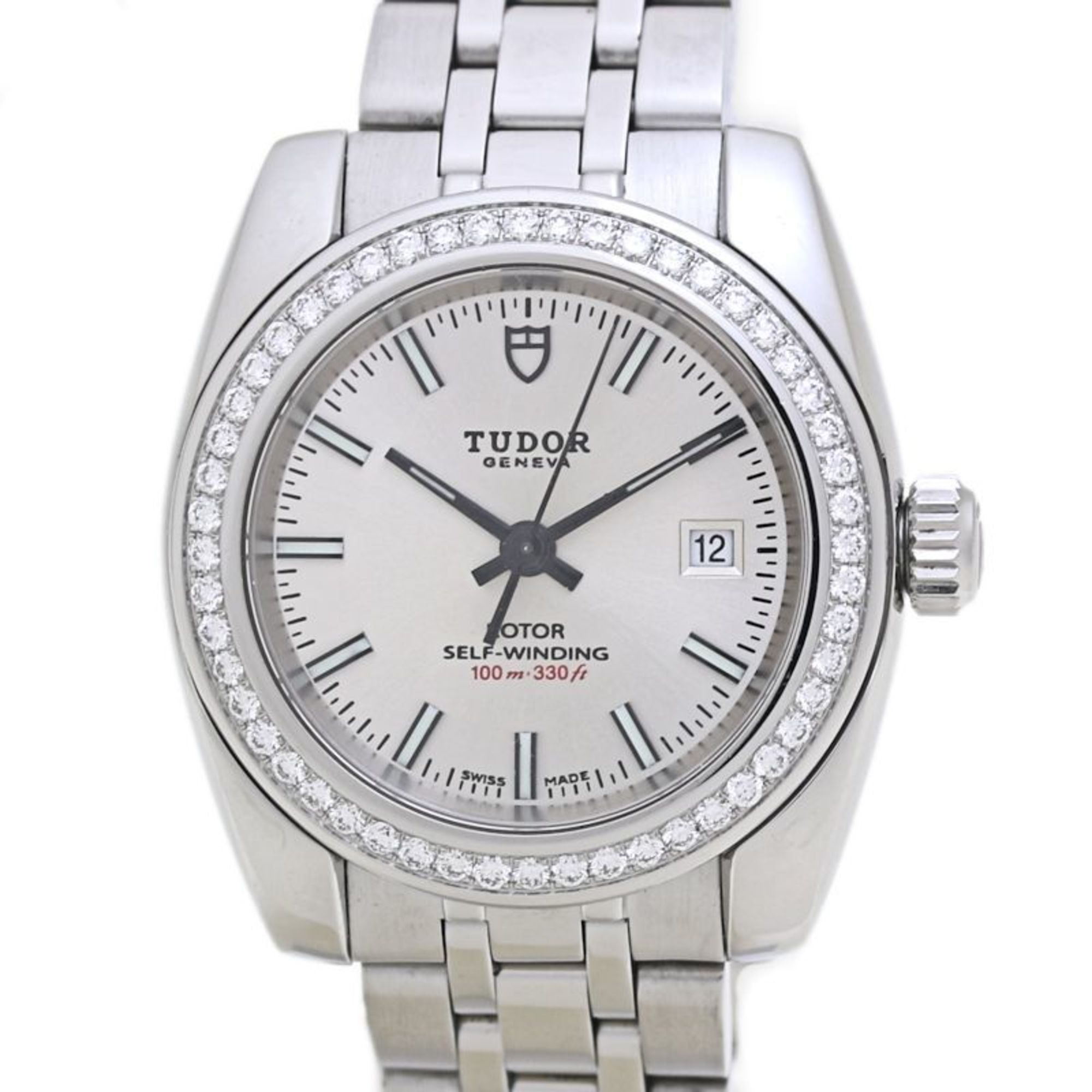 TUDOR Classic Collection Diamond Bezel M22020-0004 Women's Stainless Steel Watch 40035