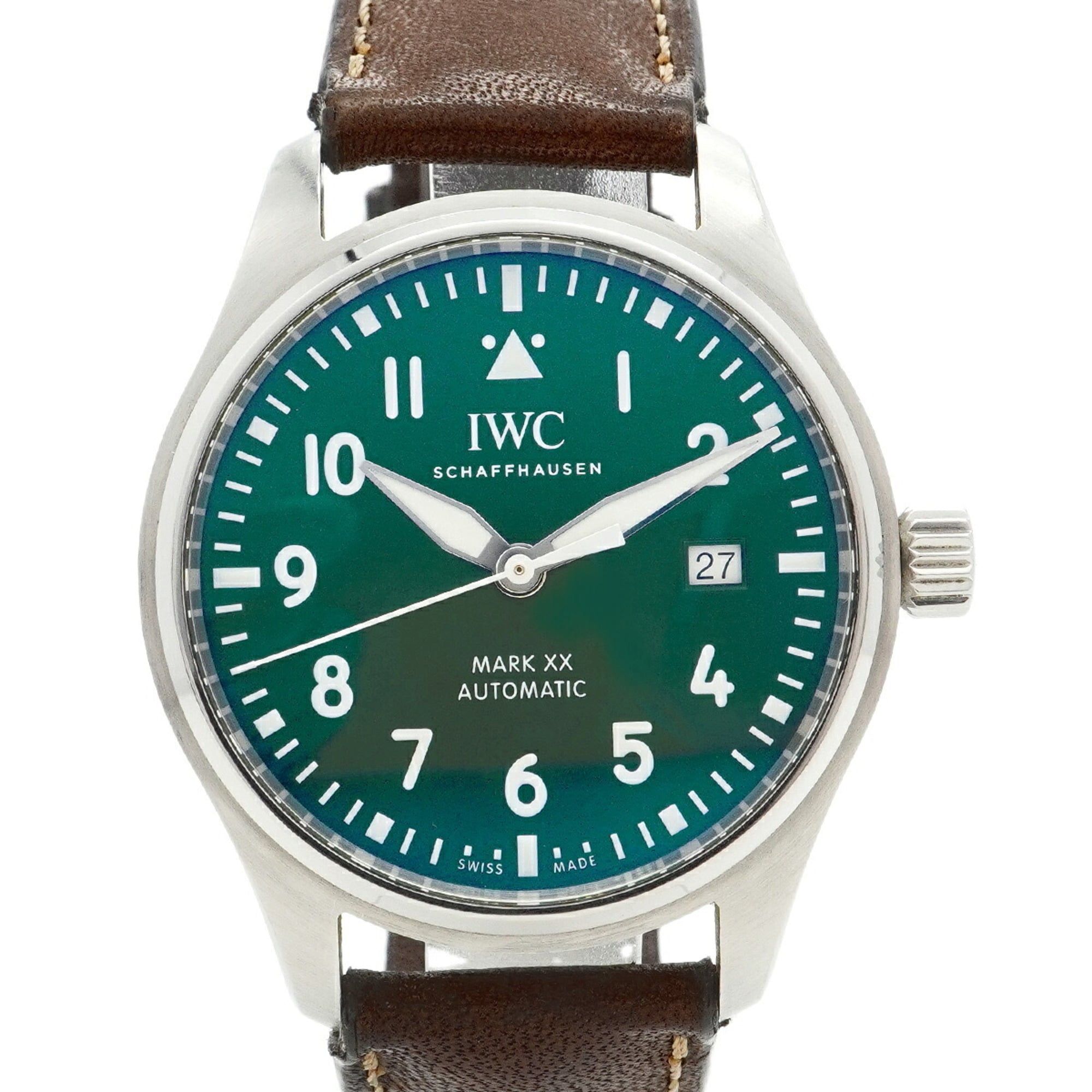 IWC Schaffhausen Pilot's Watch Mark XX IW328205 Green Dial Men's