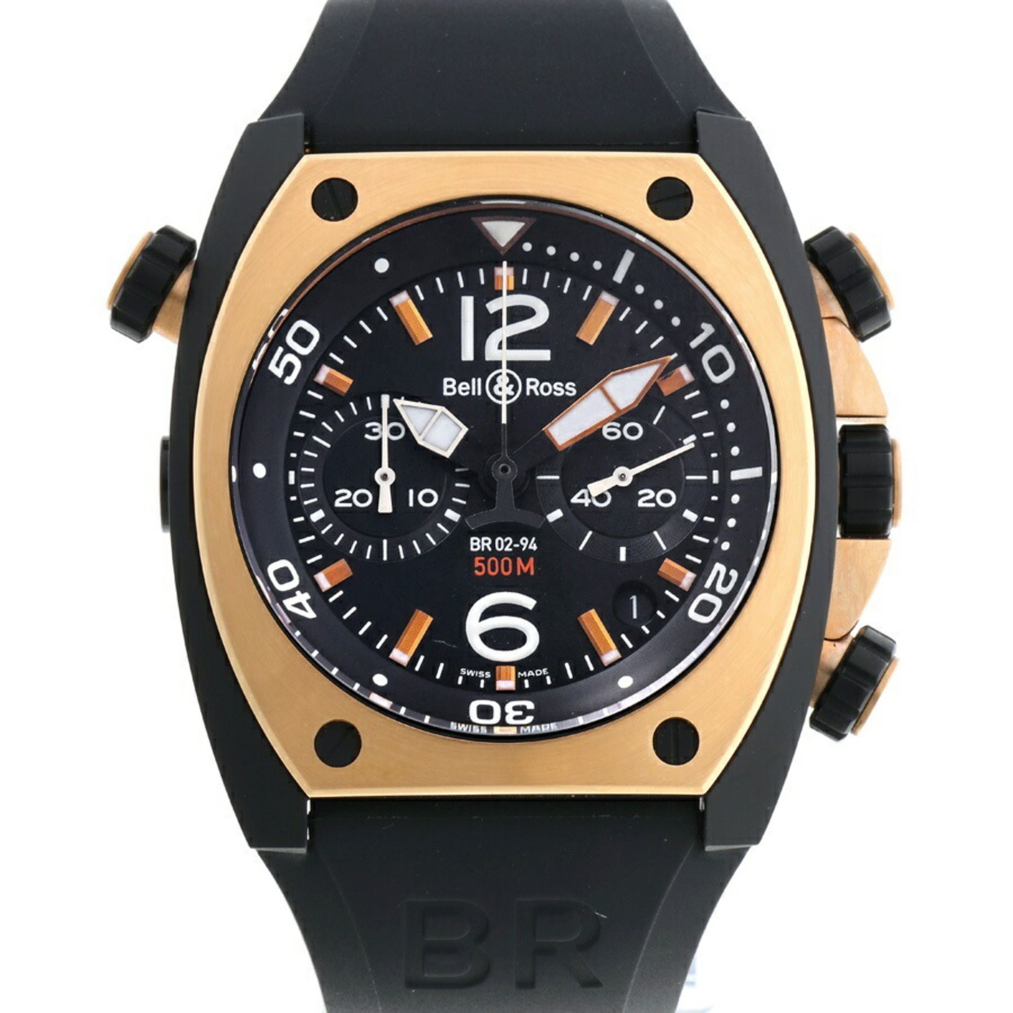Bell & Ross BR2 Marina BR02-94PGC-R BR02-94-S Automatic Watch B-144282
