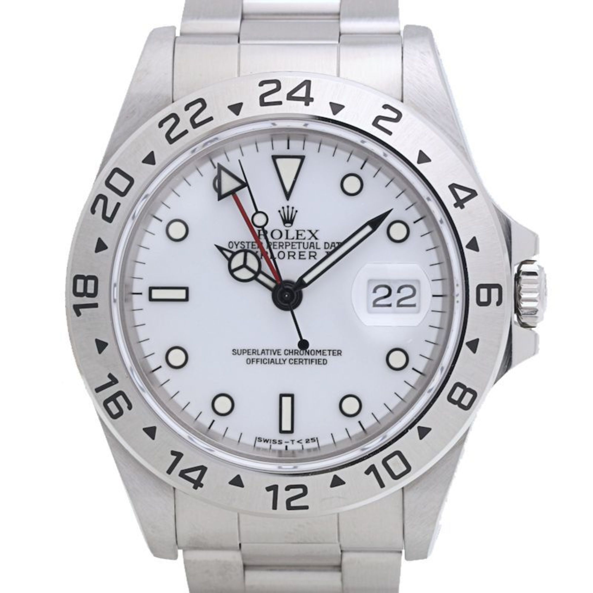 ROLEX Rolex Explorer II 16570 All Tritium Single Buckle Stainless Steel Men's 39977 Watch