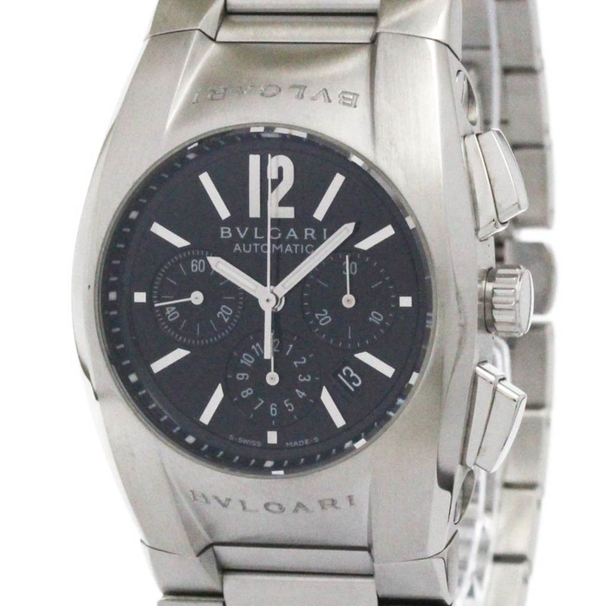 BVLGARI Ergon Chronograph Automatic Mens Watch EG35SCH Polished