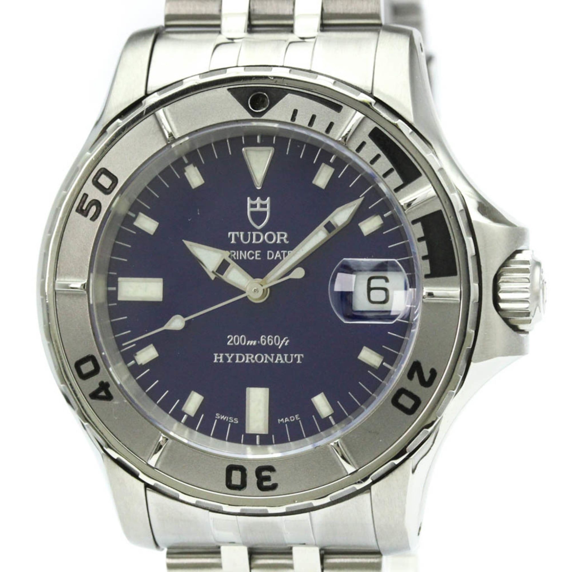 TUDOR Hydronaut Stainless Steel Automatic Mens Watch 89190 Polished
