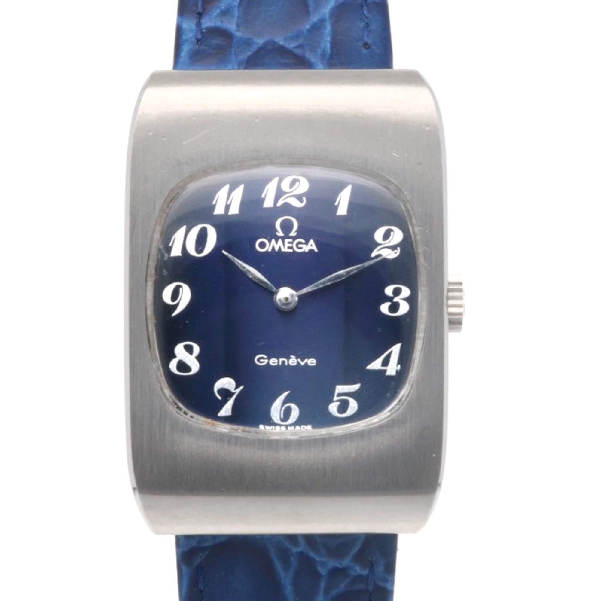 Omega Geneve watch, stainless steel, manual winding, ladies', OMEGA, overhauled