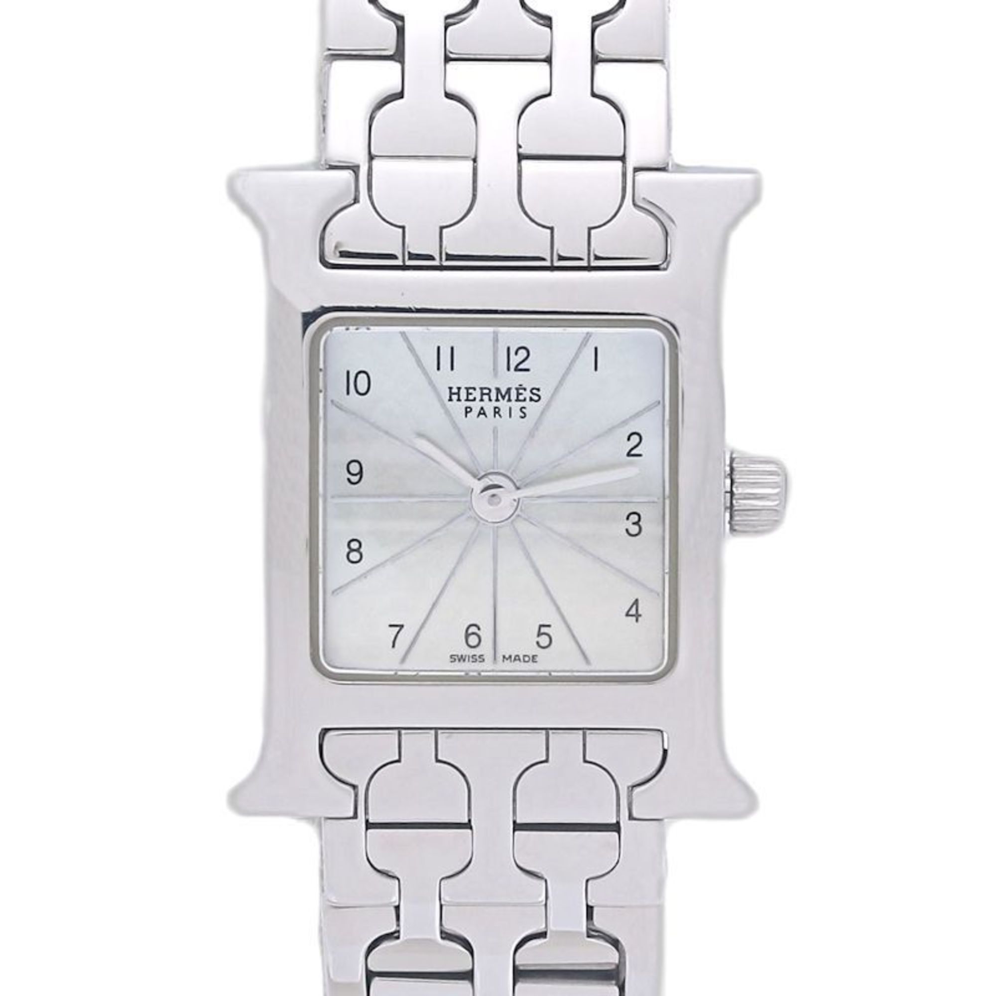 HERMES H Watch Mini HH1.110.212 4835 Women's Stainless Steel 130473