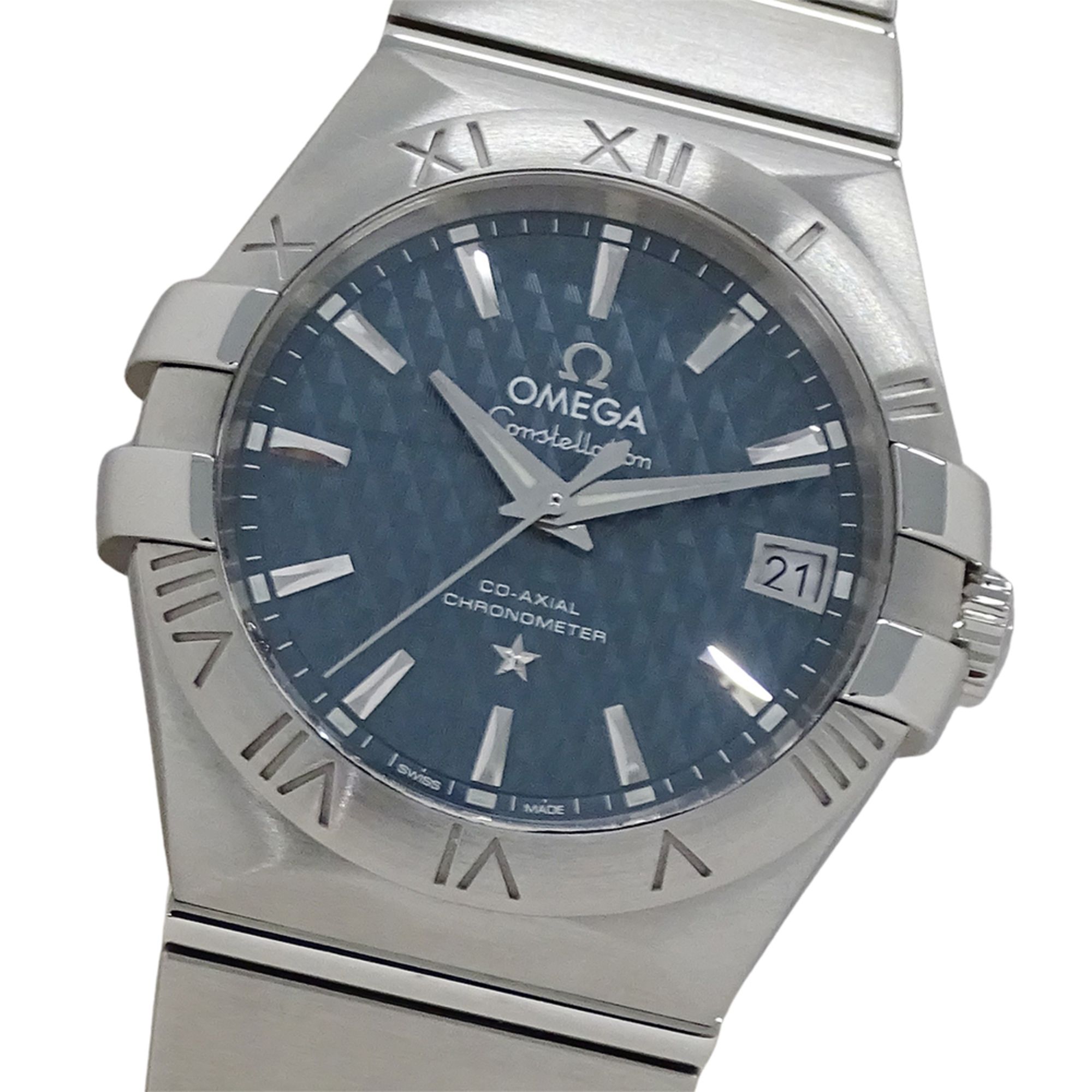 OMEGA Constellation 123.10.35.20.002 Men's Co-Axial Date Automatic Watch in Stainless Steel with Sil