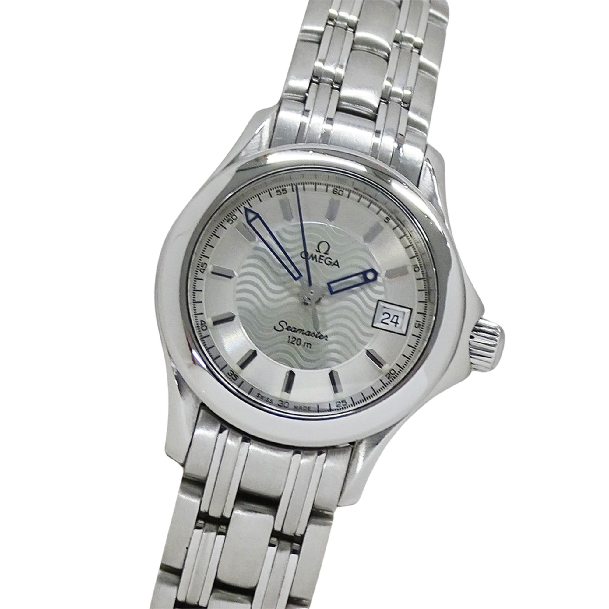 OMEGA Seamaster 2571.31 Women's Watch, 120m, Date, Quartz, QZ, Stainless Steel, Silver, Polished