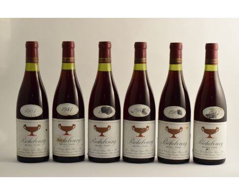 Richebourg 1987 Domaine Gros Frère &amp; Soeur(bin-soiled &amp; damp-affected labels - 2 lightly stained, 3 nicked, 2 slightl
