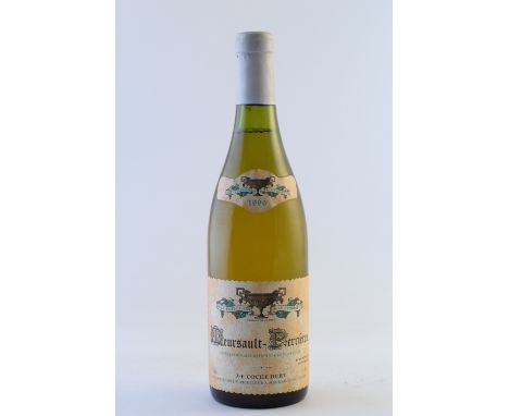 Meursault-Perrières 1996 J-F Coche-Dury(u. 3cms; very lightly creased vintage slip; nicked capsule)1 bottleFor further inform
