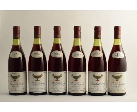 Richebourg 1983 Domaine Gros Frère &amp; Soeur(u. 1 x 3, 2 x 3.5cms below base of capsules; bin-soiled &amp; damp-affected la