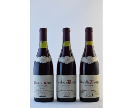 Bonnes-Mares 1989 (1)Domaine G. Roumier(u. 3cms; bin-soiled &amp; nicked label, creased &amp; slightly torn vintage slip; sli