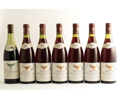 Clos Vougeot 1966 (1)Domaine Gros Frère &amp; Soeur(u. 6.5cms below cork; badly bin-soiled, damp-affected &amp; nicked labels