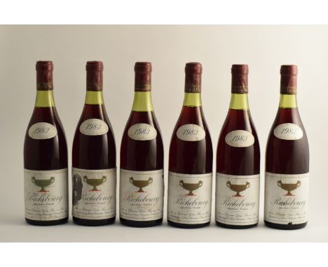 Richebourg 1983 Domaine Gros Frère &amp; Soeur(u. 2 x 3, 1 x 3.5cms below base of capsules; bin-soiled &amp; damp-affected la