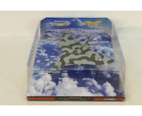 Corgi - Aviation Archive. A boxed #AA31204 1:144 scale Avro Vulcan XM595 No 27 Sq RAF Waddington. Item appears in Excellent c