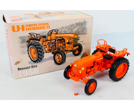 Universal Hobbies - Tractor. A boxed Universal Hobbies #2204 1/16 scale Renault D22 1956 Tractor. Item appears in Excellent c