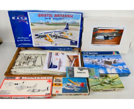 Italeri - Czech Master Resin - Mach - Other - Seven boxed 1:72 scale plastic & resin aircraft model kits. Lot includes Italer