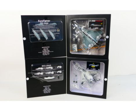 JC Wings - Two boxed diecast 1:72 scale military aircraft from JC Wings. Lot consists of JCW722000003 RAF Eurofighter EF-2000