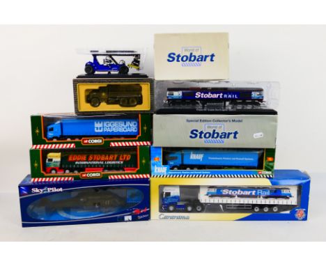 Atlas - Corgi - Cararama - 8 x boxed models including a static model Class 66 locomotive named Eddie The Engine, a Sikorsky B