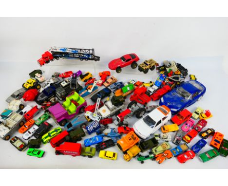 Britains - Matchbox - Lone Star - Siku - Bburago - Others - A large collection of playworn diecast model vehicles in various 